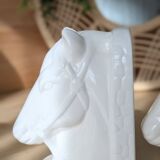 Magnificent pair of vintage ceramic bookends (D-0038)