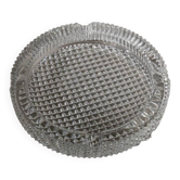 Grand cendrier vintage en verre de Murano - verre structuré - design intemporel Italie années 1960 - idée cadeau élégante, décoration de table rétro