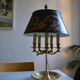 Large five-light bouillotte lamp in bronze Empire style.