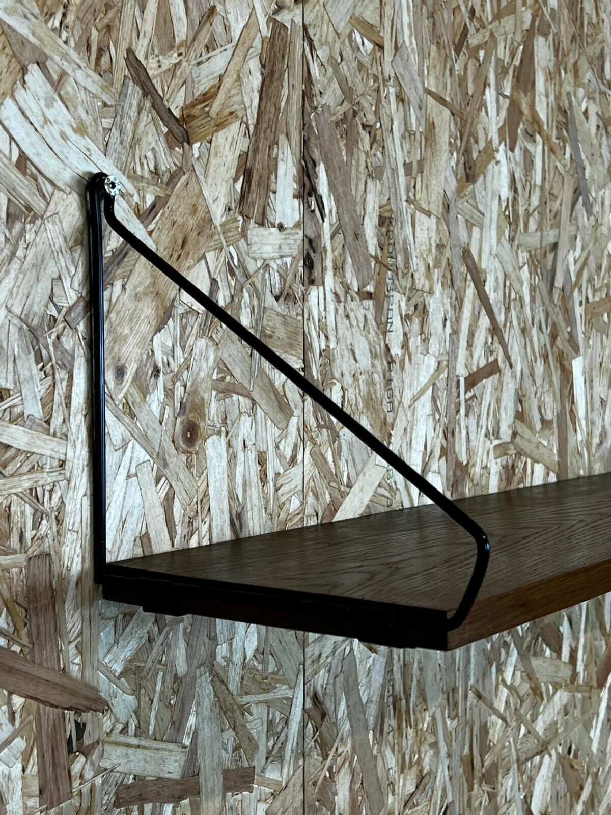60s 70s oak shelf wall shelf WHB Stringregal Danish Design