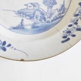 Assiette Chinoise bleu blanc 18e siècle