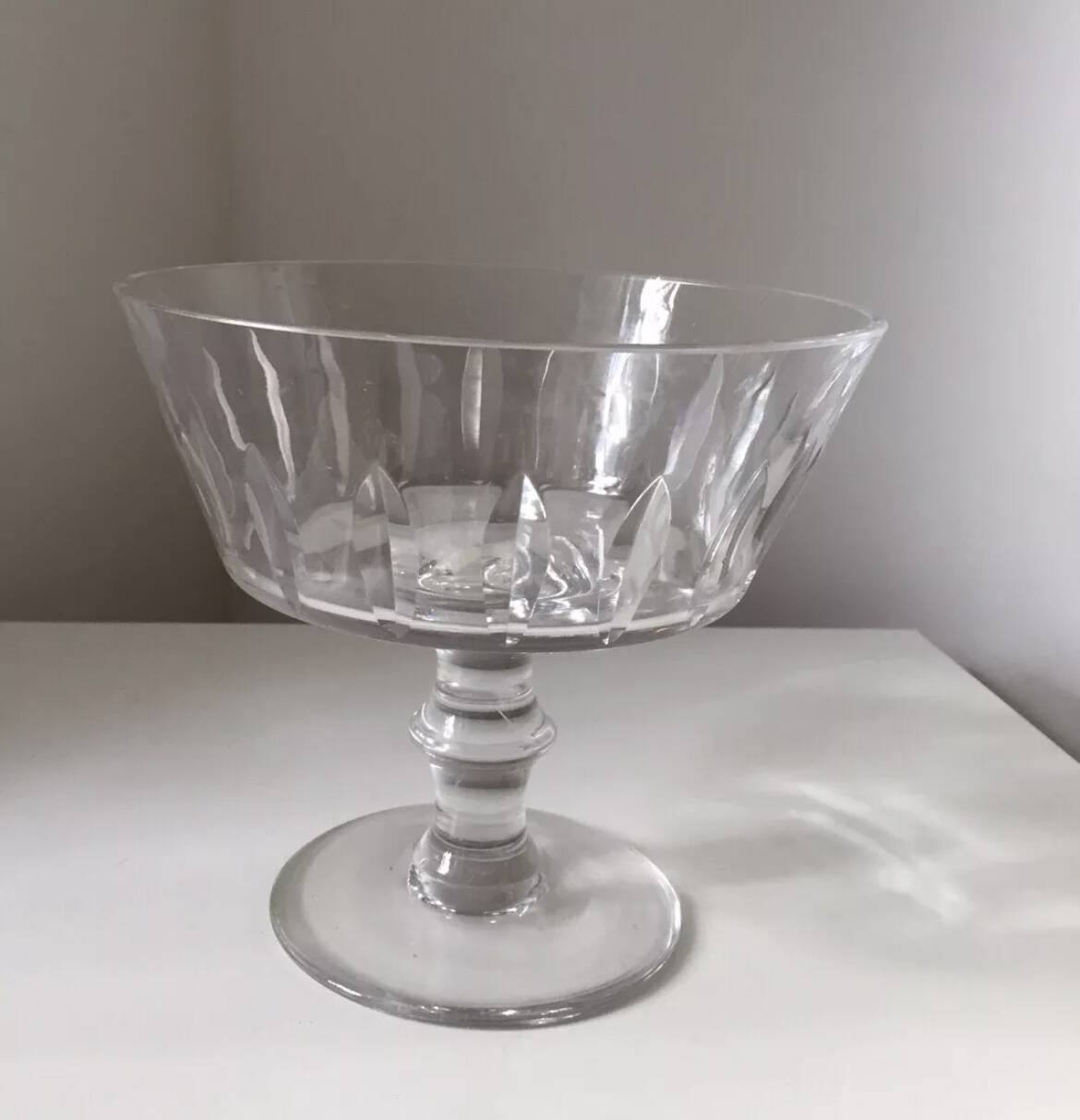 Antique large Saint Louis Crystal Fruit Bowl