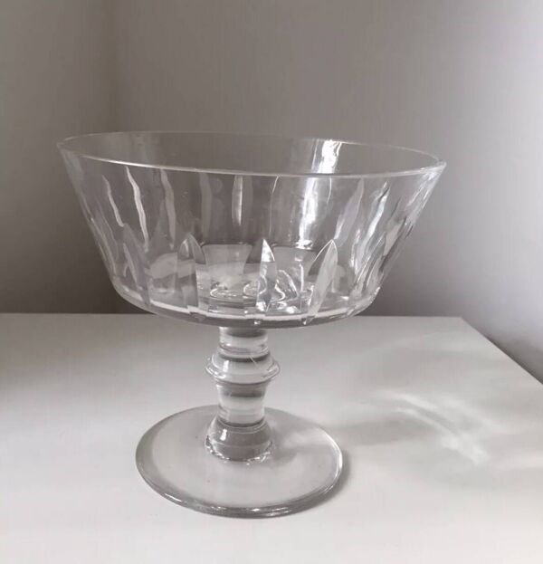 Ancienne grande Coupe à Fruit en Cristal Saint Louis