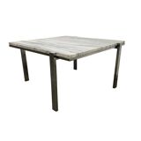Vintage marble coffee table with chrome
