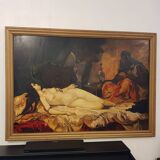 The Odalisque painted on wood 155x110cm