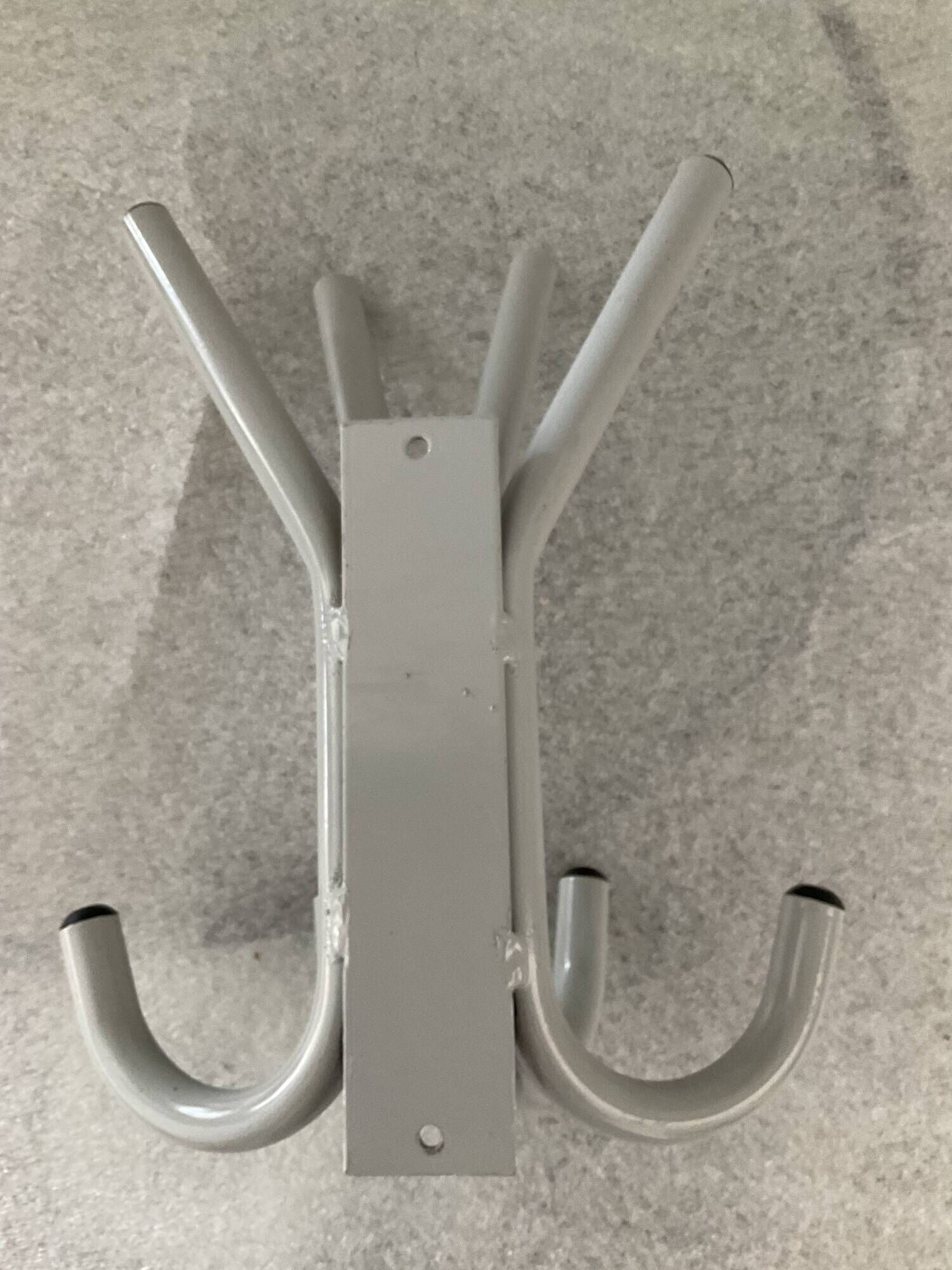 Vintage coat rack 70s-80s in gray lacquered metal