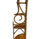 Magnificent 1960s French rattan corner shelf.