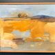 Huile su panneau suédoise – “Landskapskomposition” par Peter Prütz – Vintage