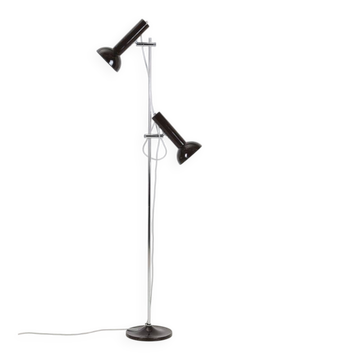 Big mid-century double-spot floor lamp / 1960s–1970s / space age / Danish modern design