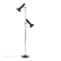 Big mid-century double-spot floor lamp / 1960s–1970s / space age / Danish modern design