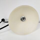 Billiard pendant light with double opaline lampshade