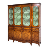Antique wooden and glass display cabinet