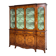 Bibliothèque vitrine ancienne en bois et verre