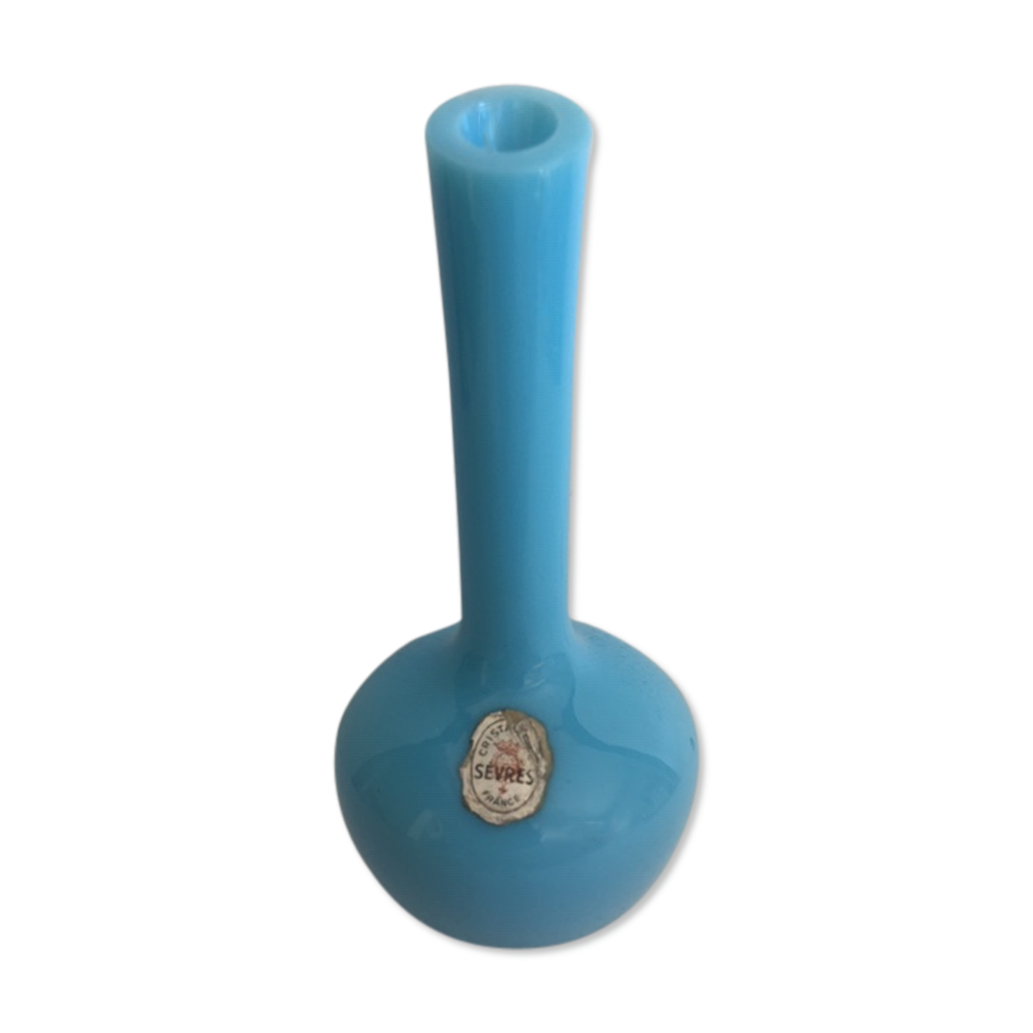 Soliflore vase in sèvres opaline