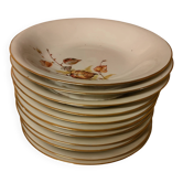 Deep plates porcelain from Vierzon