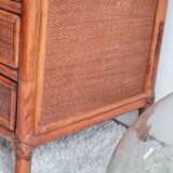 Rattan chest of drawers from the 1970s.