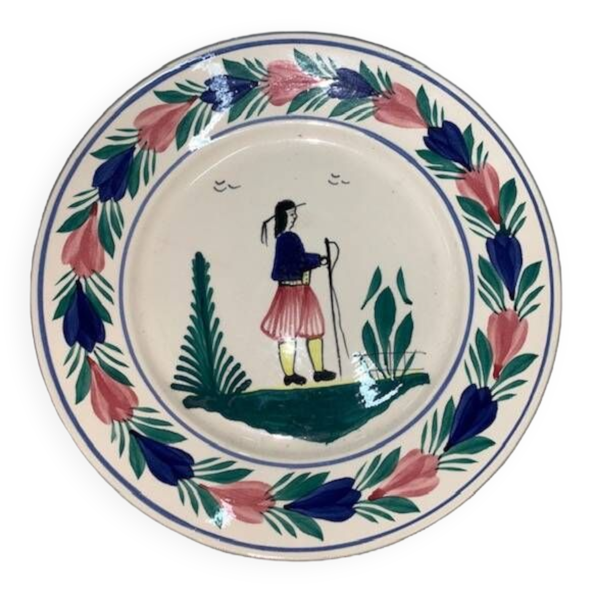 Quimper porcelain plate