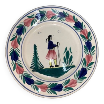 Quimper porcelain plate