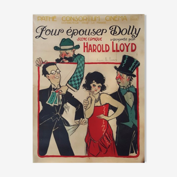 Affiche ancienne cinéma - "Pour épouser Dolly"