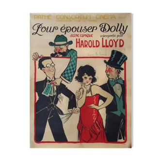 Affiche ancienne cinéma - "Pour épouser Dolly"