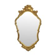 Classic Gold Leaf Mirror Crested Mirror Baroque Deknudt