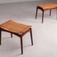 Paire de tabourets en teck de Sigfred Omann, Olholm Mobelfabrik, Danemark, 1960