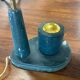 Leather table lamp Jacques Adnet