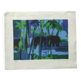 Lithograph by Marcel Mouly