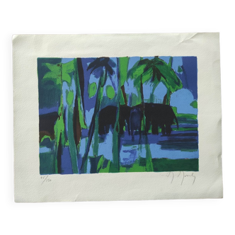 Lithograph by Marcel Mouly