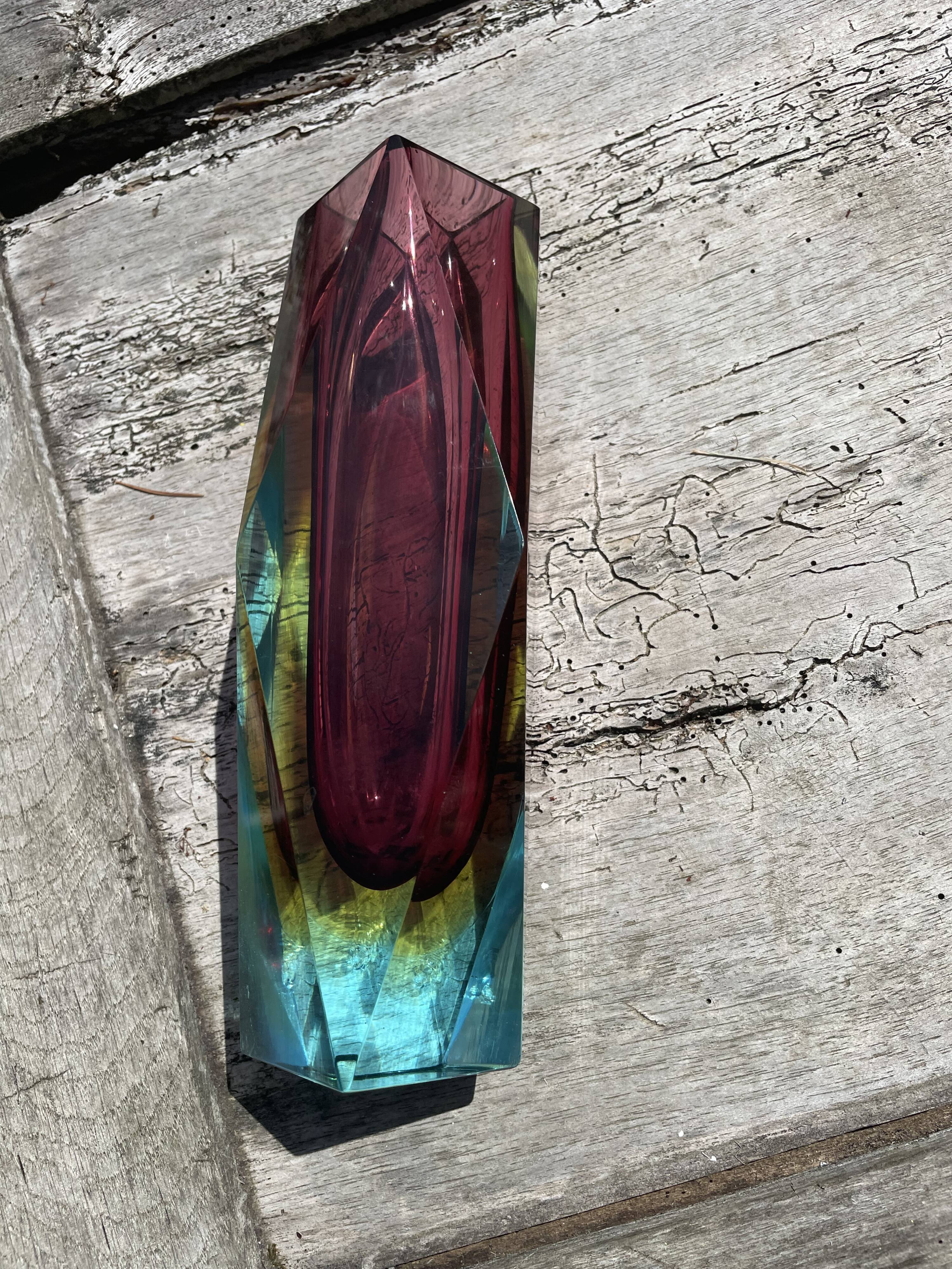 Vase Murano Sommerso vintage 60'