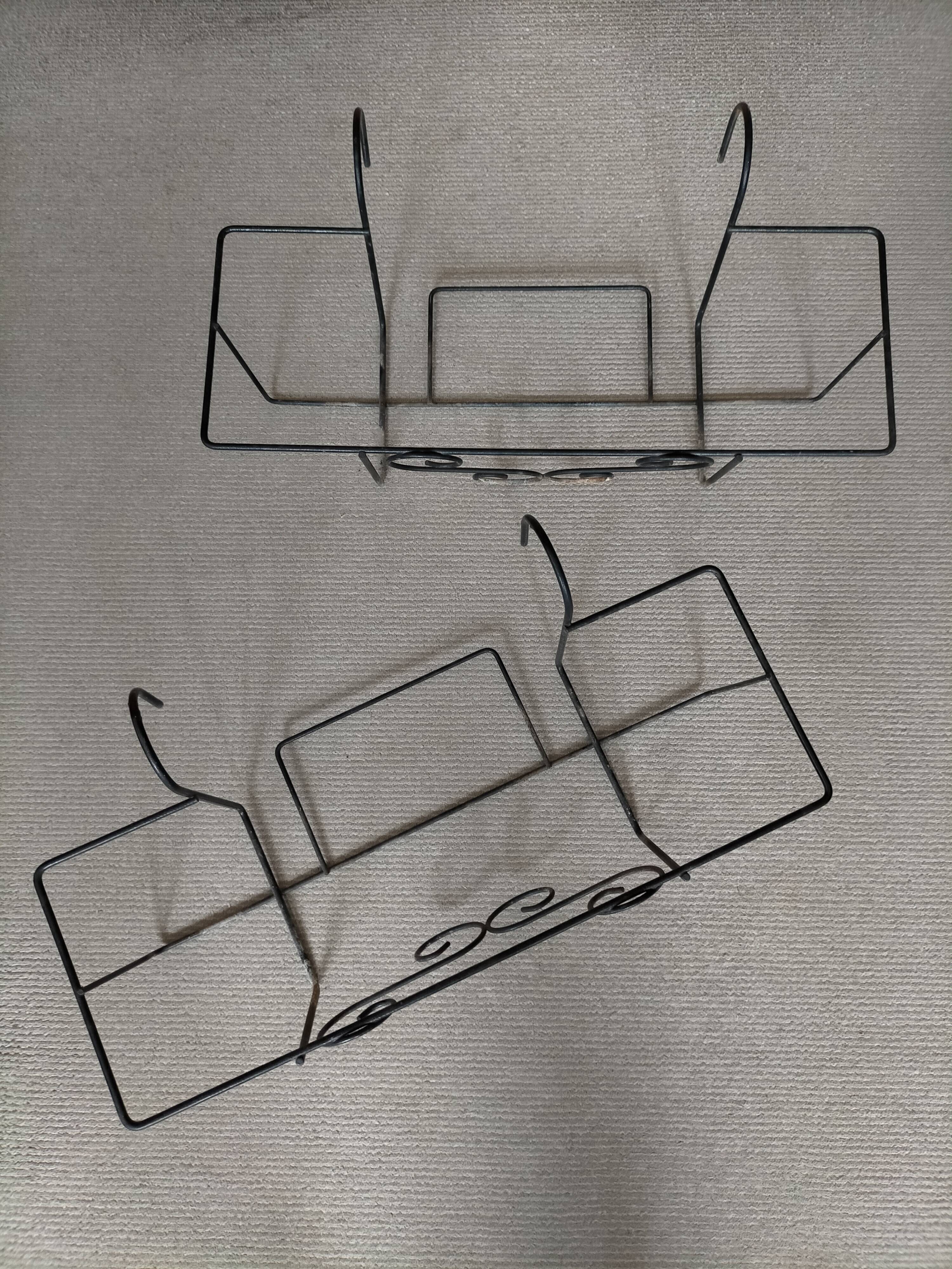 Set of two iron planters