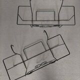 Set of two iron planters