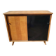 Meuble enfilade vintage bois mélamine année 50 pieds compas