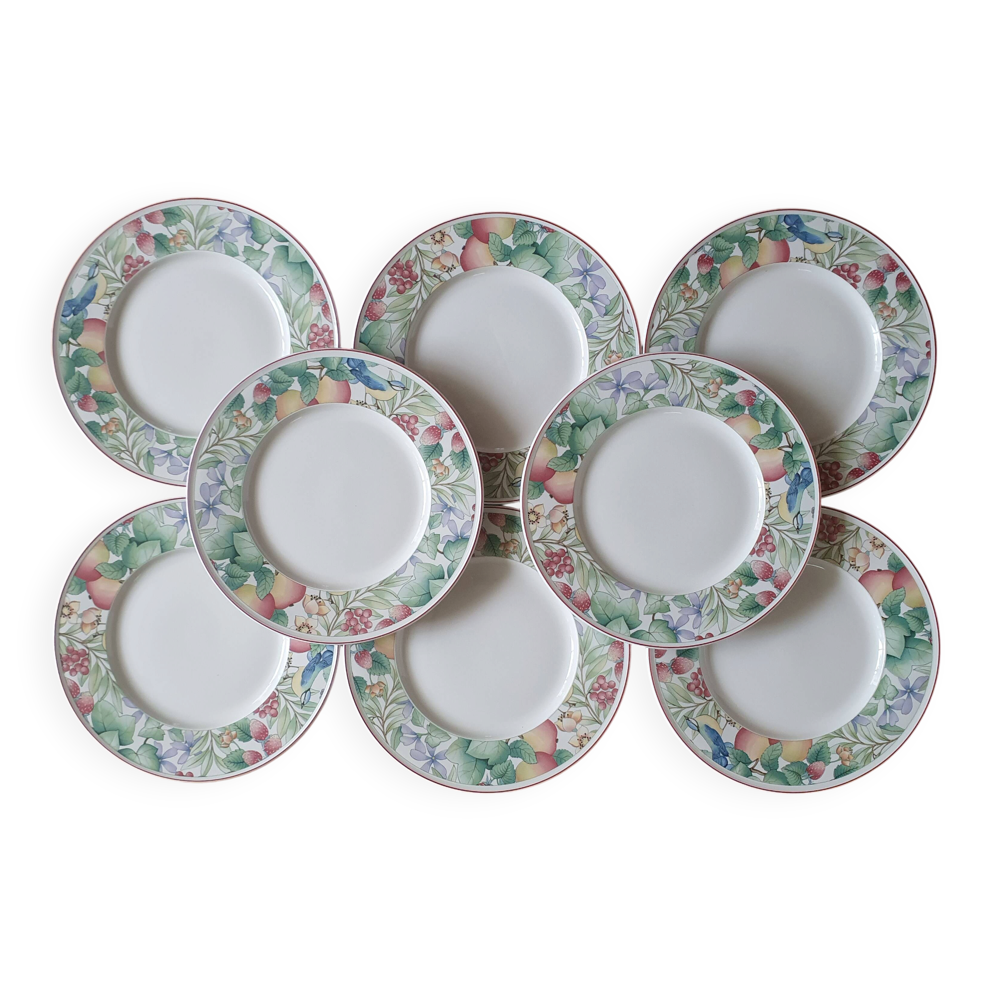 8 Villeroy and Boch Catalina plates