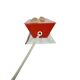Herda Almelo - vintage bedside lamp - red - stars - wall lighting - 70s
