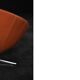 Vintage Mid-Century Scandinavian Modern Space Age Orange Swivel Armchair
