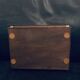Cigar box 1960 17cm wooden sliding shutter jewelry cigarettes old vintage