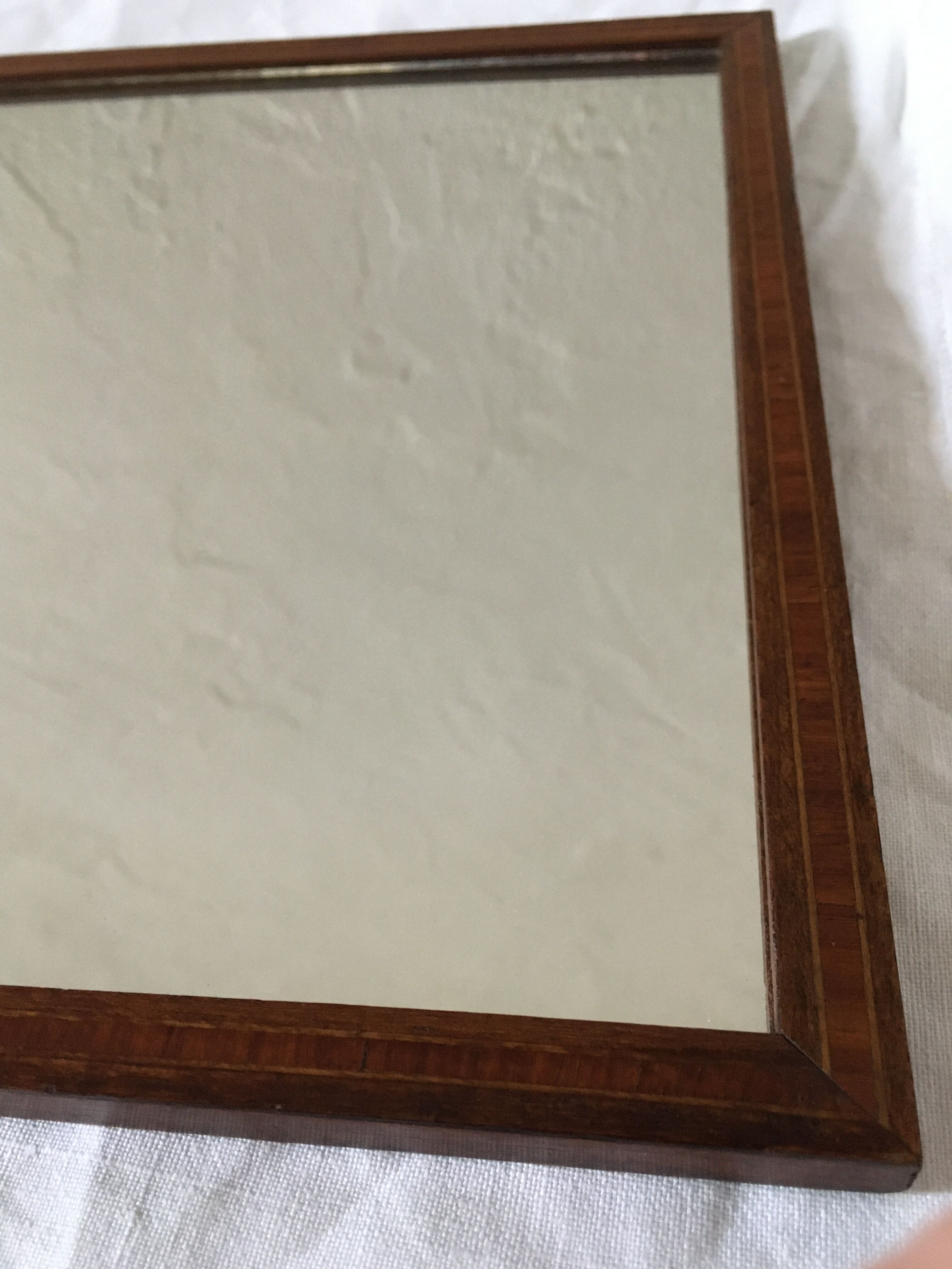 Marquetry mirror 47x26cm