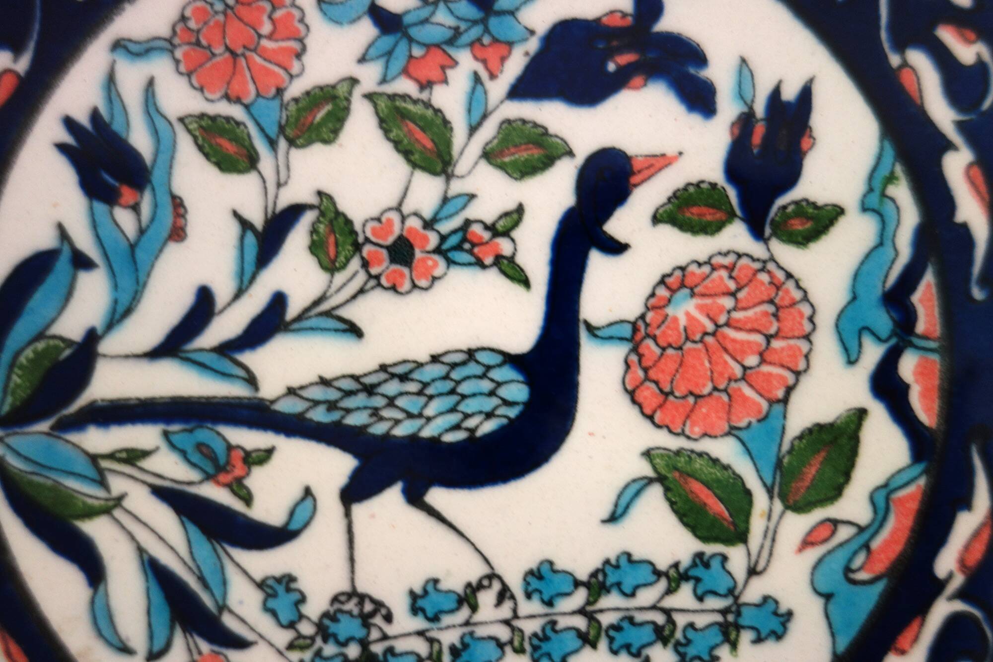 3 vintage Turkish ceramic tiles
