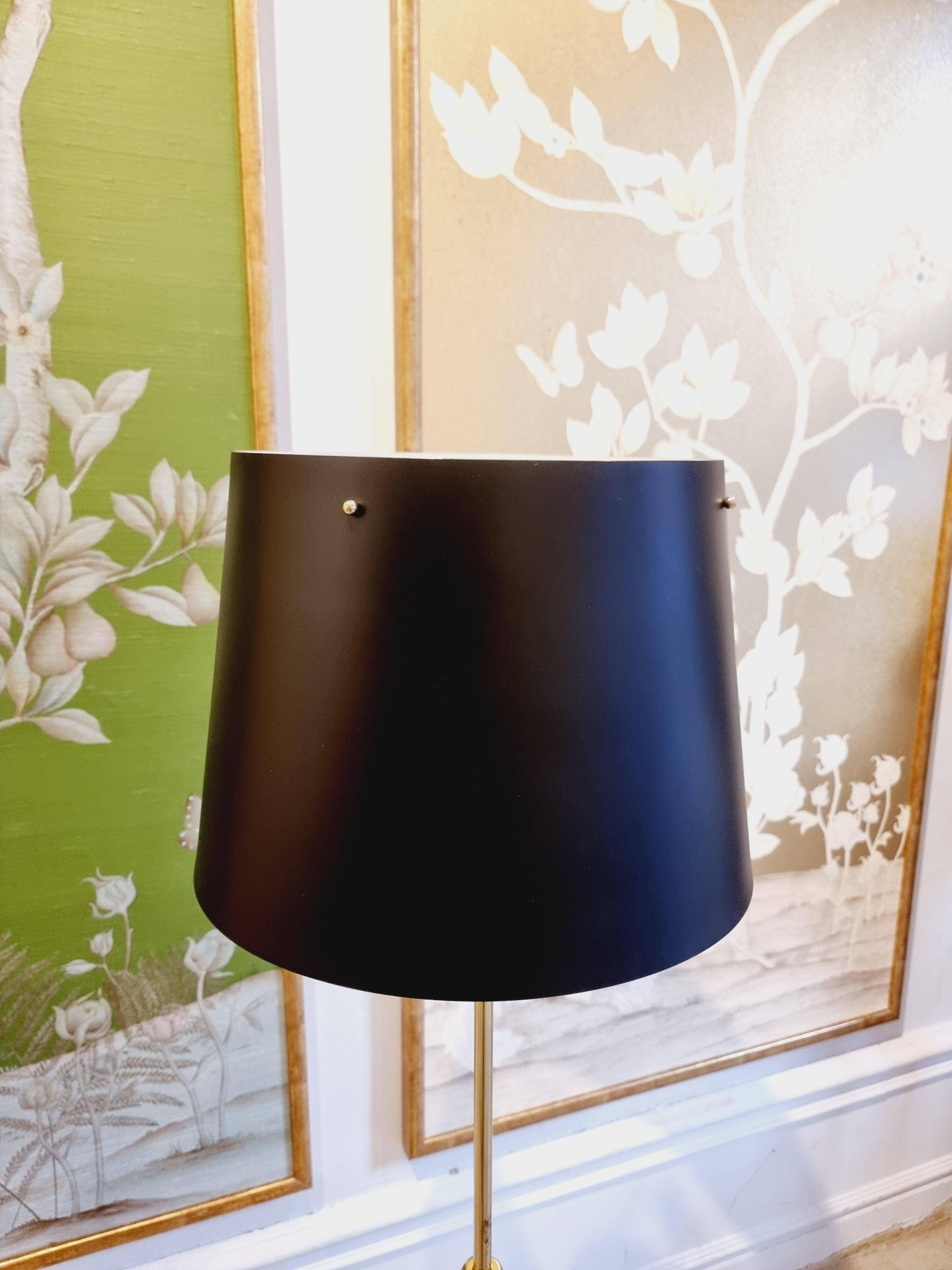 Josef Frank, floor lamp model 2564, for Svenskt Tenn, Sweden, 1950s. Beautiful patina.