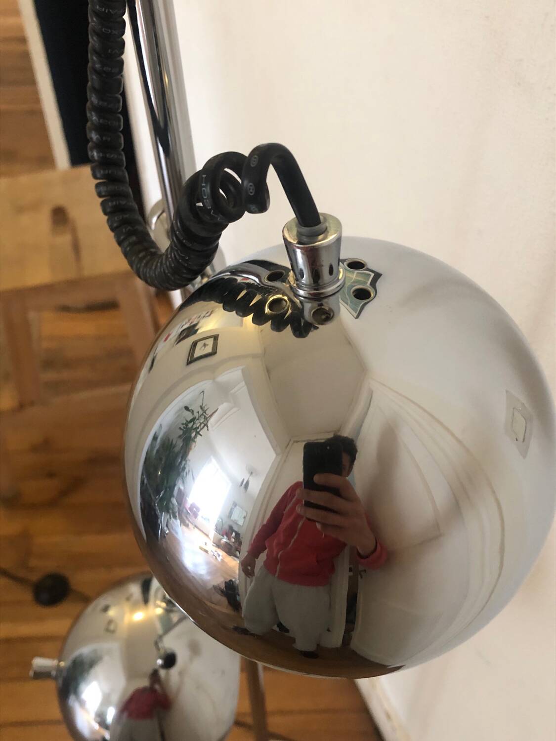 Eyeball floor lamp from the 60s (electricity to be redone)