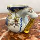 Small antique jug in faience from Les Sables d'Olonne, hand-painted.