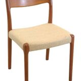 Ensemble de 4 chaises de salle à manger danoises en teck "Borup".