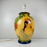 Large ceramic table lamp signed L. Drimmer – 1950s/60s