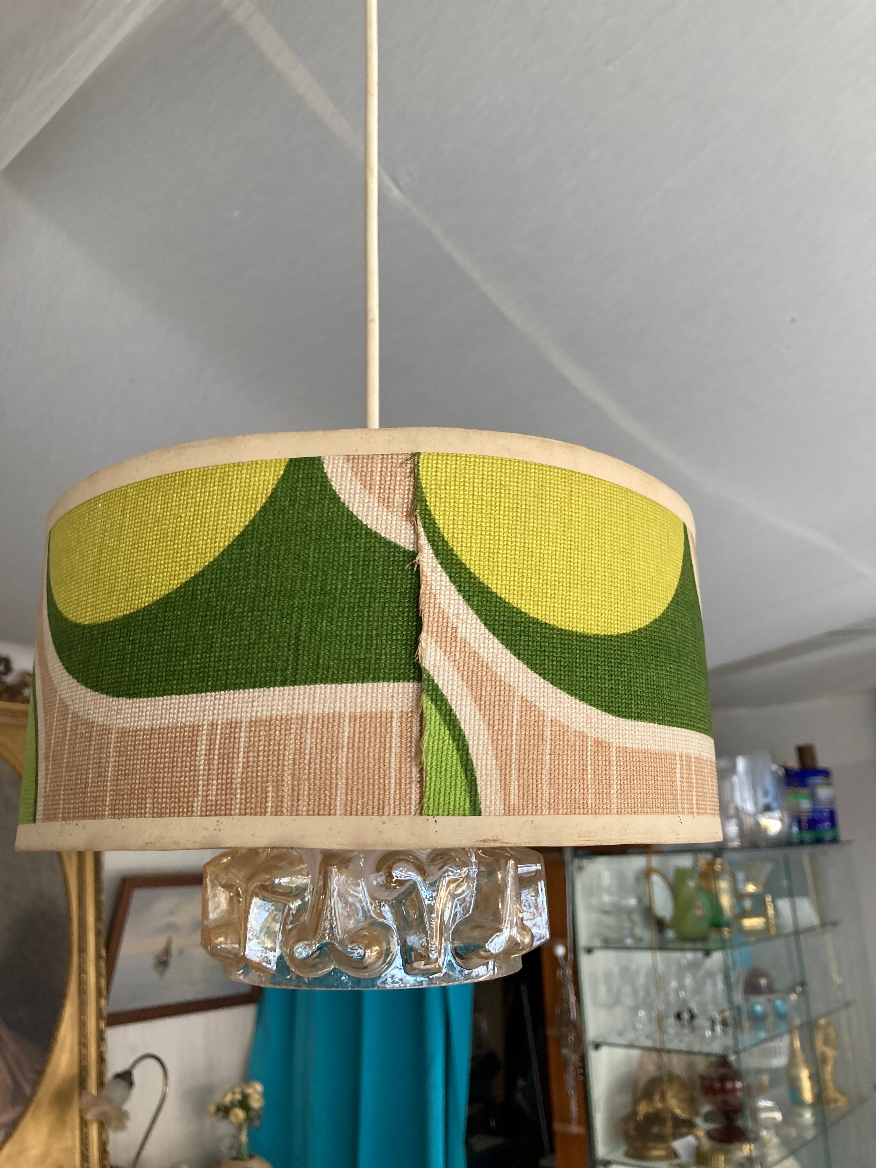 Pendant lamp, art deco chandelier