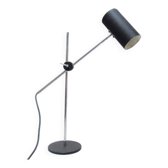 Lampe de bureau articulée noire années 60