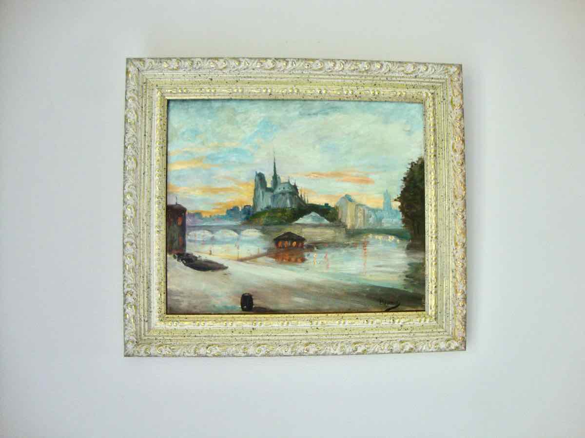 Tableau ancien Notre-Dame de Paris