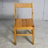 Charlotte Perriand (selection of) for Les Arcs, set of 4 chairs, France, circa 196