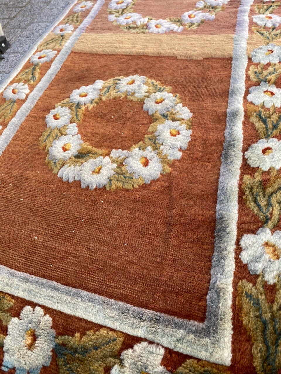 Old European soapwork corridor carpet 87x245 cm