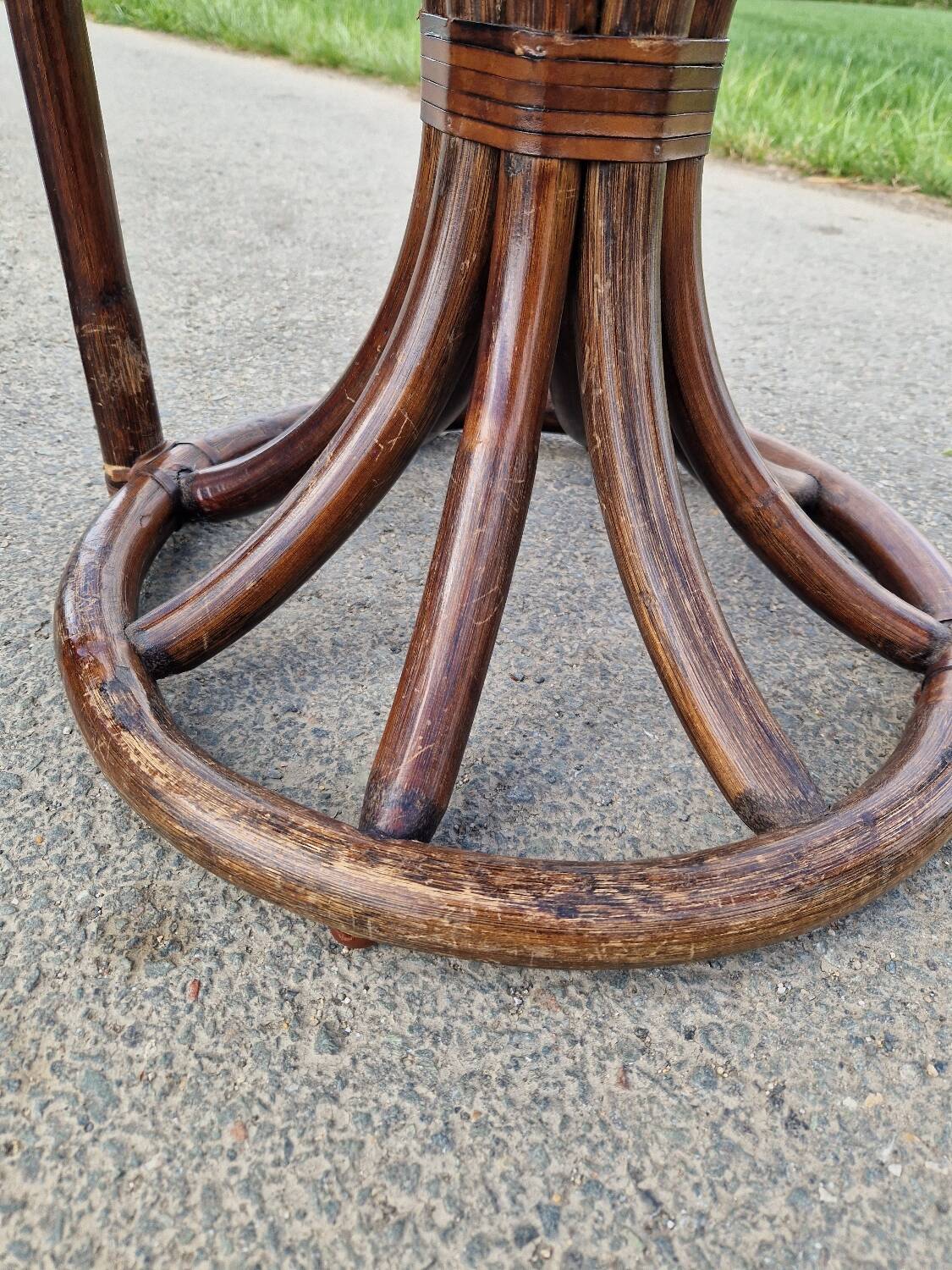 1970s bamboo living room set